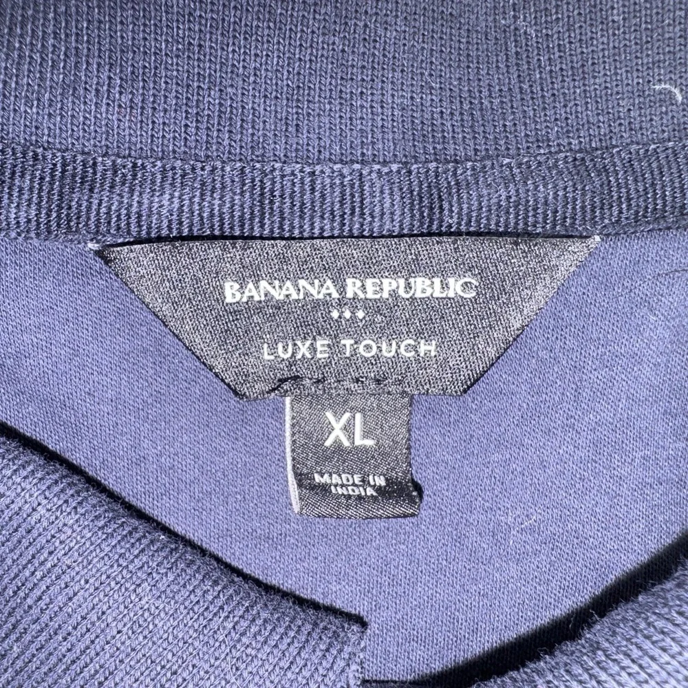 BANANA REPUBLIC Blue Luxe Touch Performance Polo Shirt Size XL